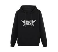 KWYXAD Trendy Babymetal Hoodies Shirt Babymetal Japanese Pop Metal Band Men Tops Cool Hoody Male Hoodie-Shirt Black