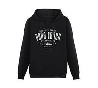KWYXAD Who Do You Trust ? Papa Roach Black Mens Hoodies Unisex Pullover Hoody Black Sweatershirt