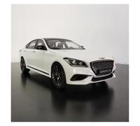 KWZGHOLJ Scale Finished Model Car 1:18 For Genesis G80 Sedan Luxury Alloy Car Model Miniature Simulation Static Vehicle Collection Die-cast Vehicle(White)
