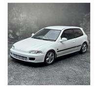 KWZGHOLJ Scale Finished Model Car 1:18 For HONDA CIVIC EG6 1991 Alloy Diecast Simulation Scale Car Model Collectible Souvenir Die-cast Vehicle(White)