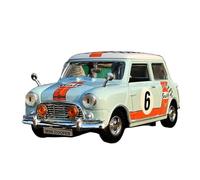 KWZGHOLJ Scale Finished Model Car 1:18 For MINI COOPER Metal Diecast Model Car Simulation Miniature Vehicle Classic Collection Hobby Die-cast Vehicle(Blue)