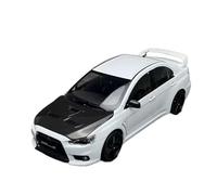 KWZGHOLJ Scale Finished Model Car 1:18 For Mitsubishi Lancer Evolution X EVO Alloy Diecast Simulation Scale Car Model Collectible Souvenir Die-cast Vehicle(White)