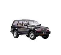 KWZGHOLJ Scale Finished Model Car 1:18 For Toyota Land Cruiser LC80 SUV Simulation Alloy Diecast Static Car Model Collection Decorated Die-cast Vehicle(Black a)