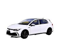 KWZGHOLJ Scale Finished Model Car 1:18 For Volkswagen Golf R-Line 8 Luxury Alloy Car Model Miniature Simulation Static Vehicle Collection Die-cast Vehicle(White)