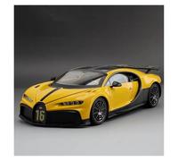 KWZGHOLJ Scale Finished Model Car 1:18 Scale For Bugatti Chiron Supercar Alloy Car Model Simulation Diecast Vehicle Collector Decoration Die-cast Vehicle(Yellow)