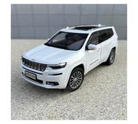 KWZGHOLJ Scale Finished Model Car 1:18 Scale For Jeep Grand Commander SUV Alloy Car Model Exquisite Simulation Miniature Vehicle Collection Die-cast Vehicle(White)