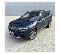 KWZGHOLJ Scale Finished Model Car 1:18 Scale For Jeep Grand Commander SUV Alloy Car Model Exquisite Simulation Miniature Vehicle Collection Die-cast Vehicle(Blue)