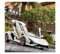 KWZGHOLJ Scale Finished Model Car 1:18 Scale For Lamborghini SIAN Fkp 37 Alloy Car Model Simulation Diecast Vehicle Collector Decoration Die-cast Vehicle(White)