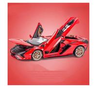 KWZGHOLJ Scale Finished Model Car 1:18 Scale For Lamborghini SIAN FKP 37 Supercar Alloy DieCast Luxury Car Model Collectible Ornaments Die-cast Vehicle(Red)