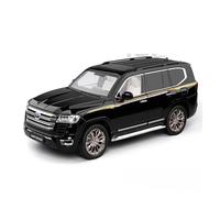 KWZGHOLJ Scale Finished Model Car 1:18 Scale For Toyota Land Cruiser LC300 ZX Alloy Car Model Exquisite Simulation Miniature Vehicle Collection Die-cast Vehicle(Black)