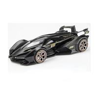 KWZGHOLJ Scale Finished Model Car 1:22 Scale For Lamborghini Vision Gran Turismo V12 GT Alloy Diecast Car Model Miniature Finished Vehicle Collector Die-cast Vehicle(Black)