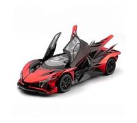 KWZGHOLJ Scale Finished Model Car 1:24 For Apollo Project EVO Supercar Alloy Diecast Model Car Replica Vehicle Display Decorations Collection Die-cast Vehicle(Red)