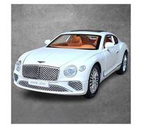 KWZGHOLJ Scale Finished Model Car 1:24 For Bentley Continental GT Simulation Alloy Diecast Car Model Miniature Finished Scale Model Souvenir Die-cast Vehicle(White)