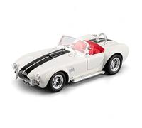 KWZGHOLJ Scale Finished Model Car 1:24 For Ford Shelby Cobra 427 Roadster 1965 S/C Metal Diecast Car Model Simulation Scale Vehicle Ornaments Collector Die-cast Vehicle(White)