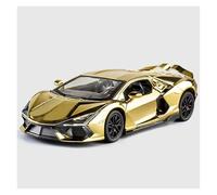 KWZGHOLJ Scale Finished Model Car 1:24 For Lamborghini Revuelto Simulation Car Model Alloy Diecast Static Miniature Vehicle Souvenir Decoration Die-cast Vehicle(Gold)
