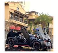 KWZGHOLJ Scale Finished Model Car 1:24 For Lykan Hypersport Alloy Diecast Car Model Simulation Pull-back Vehicle Collection Souvenir Die-cast Vehicle(Black)