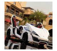 KWZGHOLJ Scale Finished Model Car 1:24 For Lykan Hypersport Alloy Diecast Car Model Simulation Pull-back Vehicle Collection Souvenir Die-cast Vehicle(White)