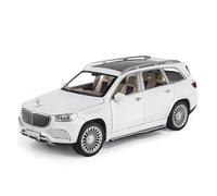 KWZGHOLJ Scale Finished Model Car 1:24 For Maybach GLS Class GLS600 Simulation Car Model Alloy Diecast Static Miniature Vehicle Souvenir Die-cast Vehicle(White)