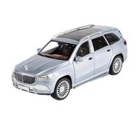 KWZGHOLJ Scale Finished Model Car 1:24 For Maybach GLS Class GLS600 Simulation Car Model Alloy Diecast Static Miniature Vehicle Souvenir Die-cast Vehicle(Silver)