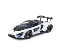 KWZGHOLJ Scale Finished Model Car 1:24 For Mclaren Senna Supercar Alloy Diecast Car Model Simulation Miniature Vehicle Collection Hobbies Die-cast Vehicle(White)