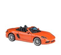 KWZGHOLJ Scale Finished Model Car 1:24 For Porsche 718 Boxster Alloy Diecast Car Model Simulation Vehicles Static Collection Souvenir Die-cast Vehicle(Orange)