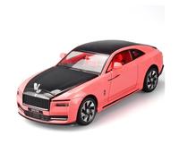 KWZGHOLJ Scale Finished Model Car 1:24 For Rolls Royce Spectre Metal Die Cast Car Model Simulation Miniature Vehicle Collection Decorative Die-cast Vehicle(Pink)