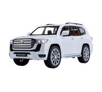 KWZGHOLJ Scale Finished Model Car 1:24 For Toyota LAND CRUISER LC300 LC200 Alloy Luxy Car Model Simulation Diecast Replica Vehicle Collection Display Die-cast Vehicle(White a)