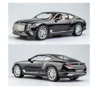 KWZGHOLJ Scale Finished Model Car 1:24 Scale For Bentley Continental GT Alloy Car Model Simulation Miniature Diecasts Vehicle Ornaments Die-cast Vehicle(Black)