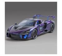 KWZGHOLJ Scale Finished Model Car 1:24 Scale For Mclaren Senna SuperCar Metal Diecast Model Car Miniature Vehicle Souvenir Collector Die-cast Vehicle(Purple)