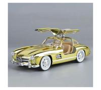 KWZGHOLJ Scale Finished Model Car 1:24 Scale For Mercedes-Benz 300SL Metal Diecast Model Car Miniature Vehicle Souvenir Collector Die-cast Vehicle(Gold)