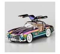 KWZGHOLJ Scale Finished Model Car 1:24 Scale For Mercedes-Benz 300SL Simulation Alloy Mini Car Model Static Finished Vehicle Collection Die-cast Vehicle(Purple)