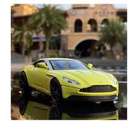 KWZGHOLJ Scale Finished Model Car 1:32 For Aston Martin DB11 AMR Simulation Alloy Finished Product Car Model Diecast Metal Vehicle Collection Die-cast Vehicle(Yellow)