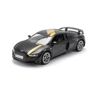 KWZGHOLJ Scale Finished Model Car 1:32 For AUDI R8 V10 Supercar Alloy Diecast Simulation Finished Product Vehicle Collection Decoration Die-cast Vehicle(Black)