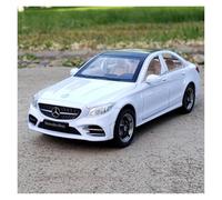 KWZGHOLJ Scale Finished Model Car 1:32 For Benz C260L C-Class Alloy Static Car Model Miniature Replica Vehicle Decoration Collection Die-cast Vehicle(White)