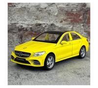 KWZGHOLJ Scale Finished Model Car 1:32 For Benz C260L C-Class Alloy Static Car Model Miniature Replica Vehicle Decoration Collection Die-cast Vehicle(Yellow)