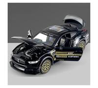 KWZGHOLJ Scale Finished Model Car 1:32 For Ford Mustang Shelby GT500 Alloy Diecast Simulation Finished Product Vehicle Collection Decoration Die-cast Vehicle(Black)