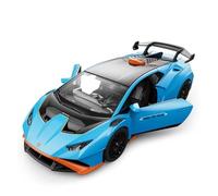 KWZGHOLJ Scale Finished Model Car 1:32 For Lamborghini HURACAN STO Alloy Car Model Simulation Collector's Car Home Decorations Souvenir Die-cast Vehicle(Blue)