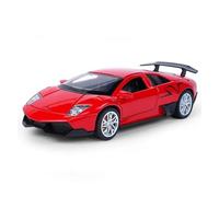 KWZGHOLJ Scale Finished Model Car 1:32 For Lamborghini LP670-4 SV Alloy Diecast Simulation Finished Product Vehicle Collection Decoration Die-cast Vehicle(Red)