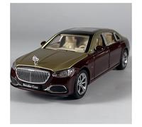 KWZGHOLJ Scale Finished Model Car 1:32 For Maybach Benz S680 Sedan Alloy Diecast Model Car Replica Vehicle Display Decorations Collection Die-cast Vehicle(Brown)