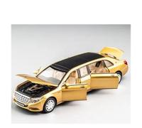 KWZGHOLJ Scale Finished Model Car 1:32 For Maybach S650 Sedan Simulation Metal Diecast Car Model Miniature Pull Back Vehicle Collection Die-cast Vehicle(Gold)