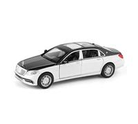 KWZGHOLJ Scale Finished Model Car 1:32 For Maybach S650 Simulation Alloy Finished Product Car Model Diecast Metal Vehicle Collection Souvenir Die-cast Vehicle(White with black)