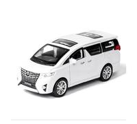 KWZGHOLJ Scale Finished Model Car 1:32 For Toyota Alphard MPV Alloy Diecast Car Model Simulation Pull Back Vehicle Collect Decoration Die-cast Vehicle(White)