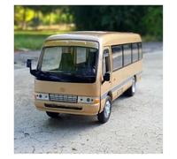 KWZGHOLJ Scale Finished Model Car 1:32 For Toyota Coaster Bus Simulation Alloy Finished Product Car Model Diecast Metal Vehicle Collection Souvenir Die-cast Vehicle(Brass)