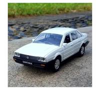 KWZGHOLJ Scale Finished Model Car 1:32 For Volkswagen SANTANA Alloy Diecast Car Model Miniature Replica Vehicle Collection Souvenir Die-cast Vehicle(White)