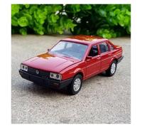 KWZGHOLJ Scale Finished Model Car 1:32 For Volkswagen SANTANA Alloy Diecast Car Model Miniature Replica Vehicle Collection Souvenir Die-cast Vehicle(Red)