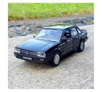 KWZGHOLJ Scale Finished Model Car 1:32 For Volkswagen SANTANA Alloy Diecast Car Model Miniature Replica Vehicle Collection Souvenir Die-cast Vehicle(Black)