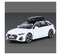 KWZGHOLJ Scale Finished Model Car 1:32 Scale For AUDI RS6 Wagon Alloy Diecast Simulation Car Model Miniature Vehicle Ornament Die-cast Vehicle(White)