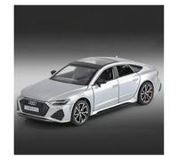 KWZGHOLJ Scale Finished Model Car 1:32 Scale For AUDI RS7 Coupe Simulation Alloy Diecast Car Model Souvenir Ornaments Display Die-cast Vehicle(Silver)