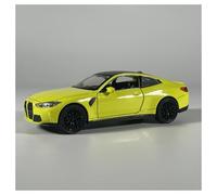 KWZGHOLJ Scale Finished Model Car 1:32 Scale For BMW M4 Coupe Die-cast Car Model Simulation Miniature Pull-back Vehicle Collection Die-cast Vehicle(Yellow)