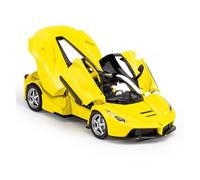KWZGHOLJ Scale Finished Model Car 1:32 Scale For Ferrari Laferrari SF90 P80C 488 Diecast Metal Car Model Simulation Finished Vehicle Souvenir Die-cast Vehicle(Laferrari yellow)